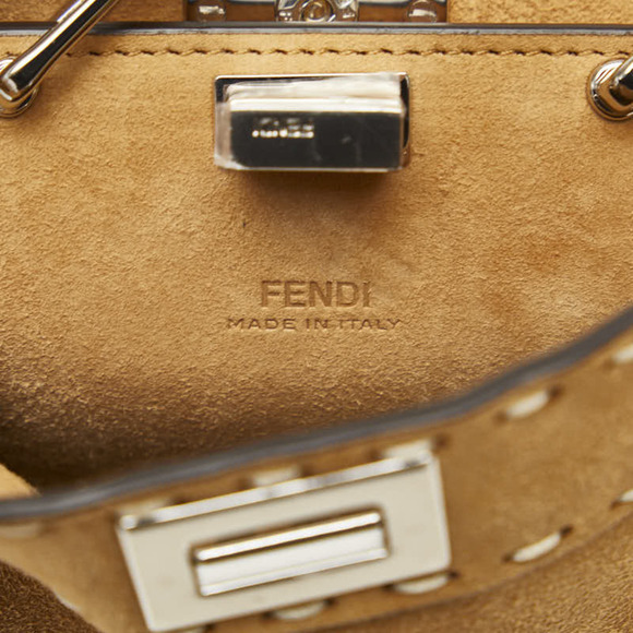 Authentic Fendi Micro Suede Peekaboo Bag - Picture 7 of 9